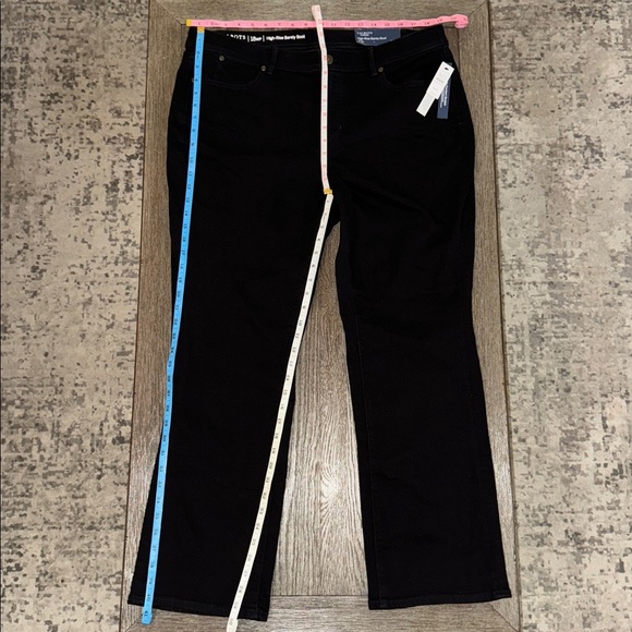 Talbots Flawless High-Rise Barely Boot Jeans Black - Picture 6 of 8